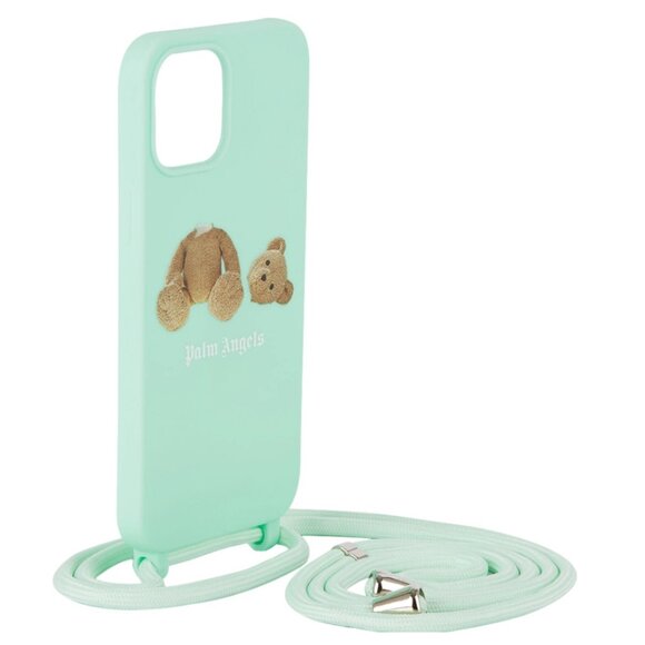 NWT Palm Angels Green Bear iPhone 12/12 Pro Max Case Cover One Size - Picture 1 of 5